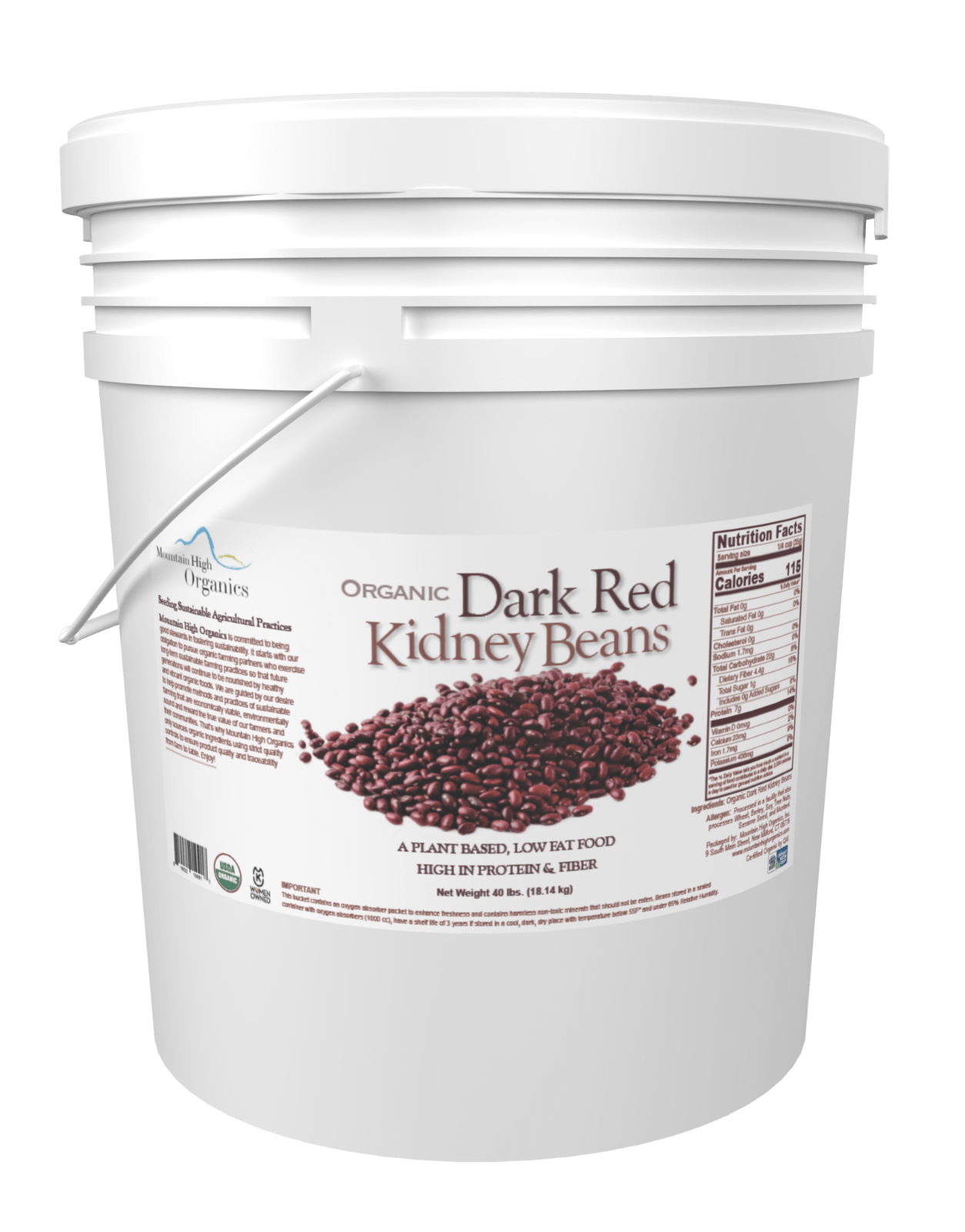 Organic Dark Red Kidney Beans